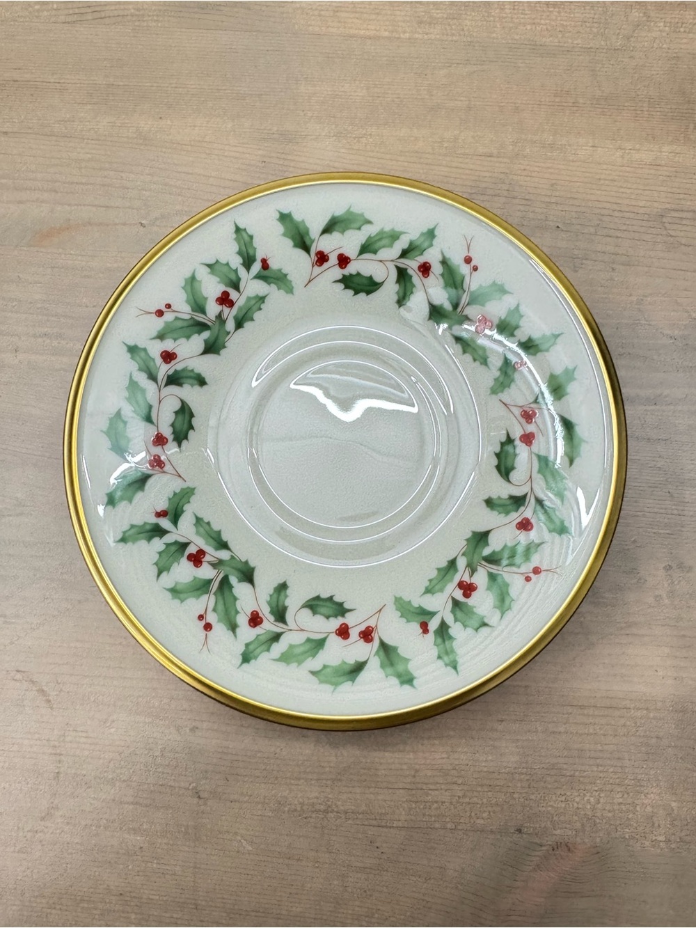 Lenox Holiday pattern saucer - set of 10